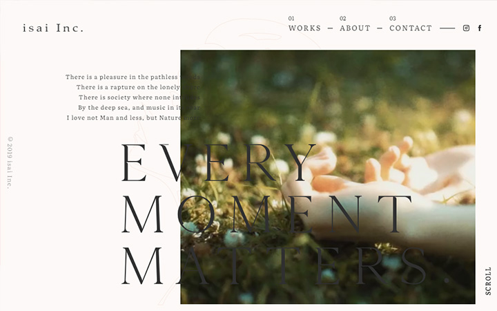 参考にしたい企業のwebデザイン：isai Inc.