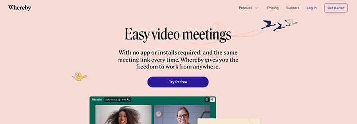 おすすめしたいweb会議システムの比較：Whereby
