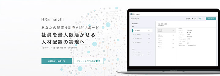 おすすめしたい人事評価システムの比較：HR君 haichi