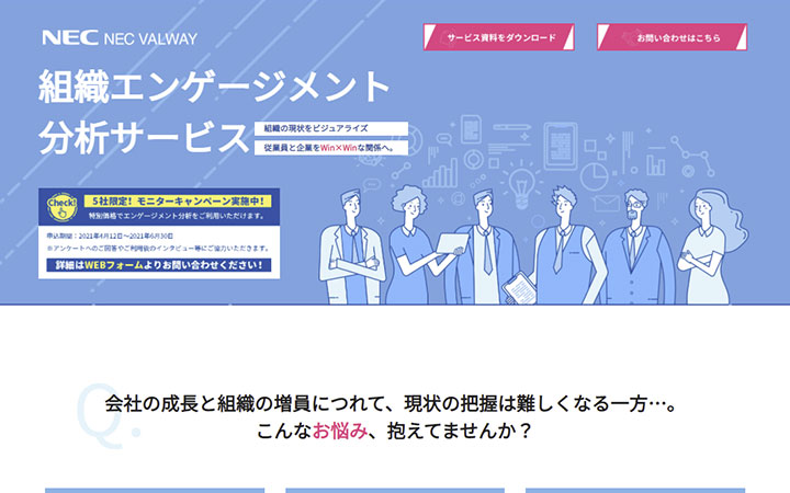 組織エンゲージメント分析サービス