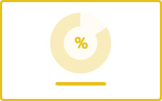 パワーポイントのレイアウトデザイン：グラフ（メーターグラフ<）