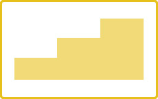 パワーポイントのレイアウトデザイン：フロー図（ステップ）