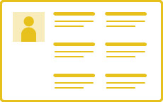 パワーポイントのレイアウトデザイン：リスト（画像1つ）