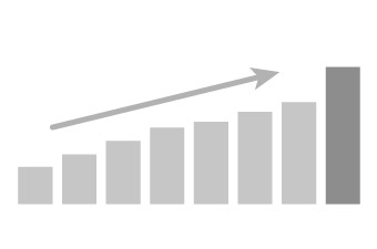 パワーポイントで作る資料で見やすさを損なわせるNGパターン：角度が緩やかで成果が低く感じる
