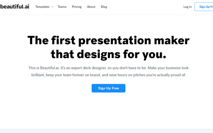 真似たい資料がたくさん掲載されているサイト：beautiful.ai