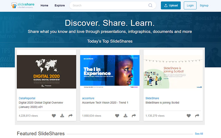 真似たい資料がたくさん掲載されているサイト：slideshare