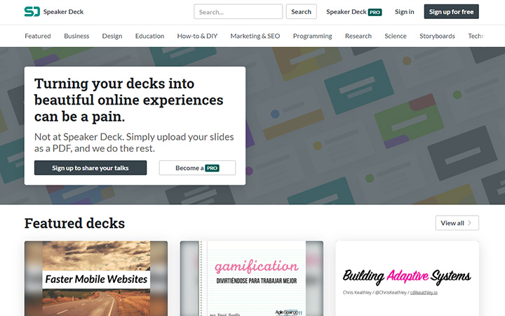 真似たい資料がたくさん掲載されているサイト：Speaker Deck