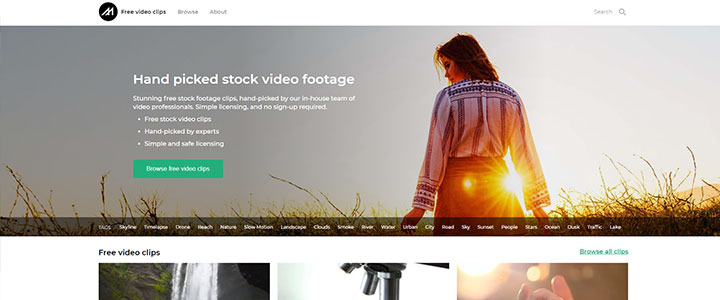 動画編集に使えるフリー素材：Mazwai.com