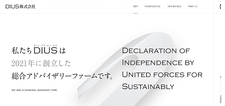 私たちDIUSは2021年に創立した総合アドバイザリーファームです。