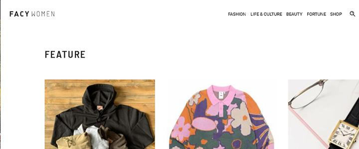 webの広告媒体：WOMEN - FACY（フェイシー）