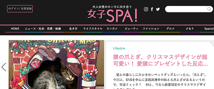 webの広告媒体：女子SPA！