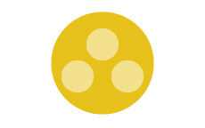 プレゼン資料のコツ：図解：包括（円の中に情報を入れる）