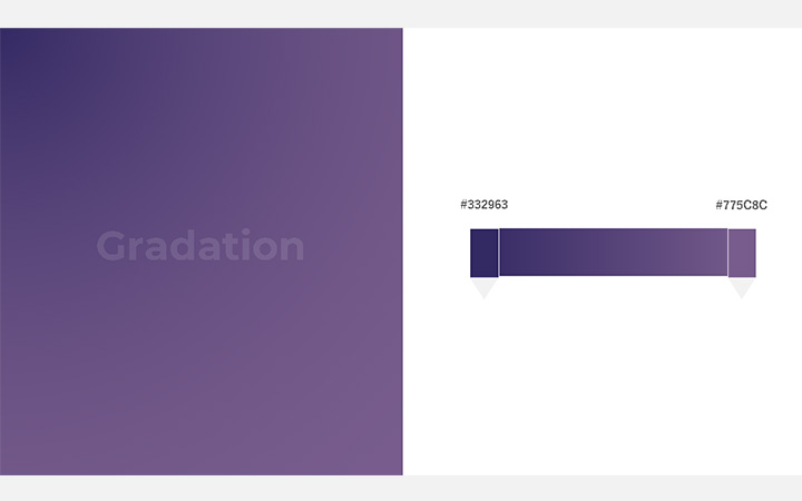 グラデーションパターン紫（RGB：#332963）