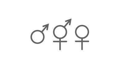 性別（男性・中性・女性）アイコン 1