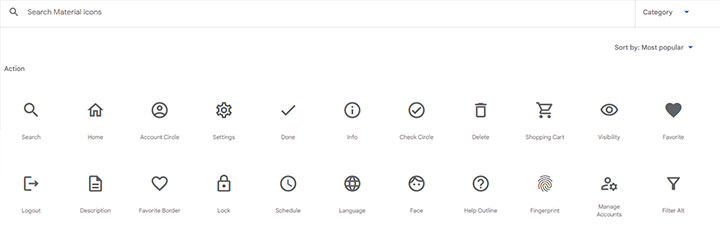 パワーポイントで使えるアイコンサイト:Google Fonts