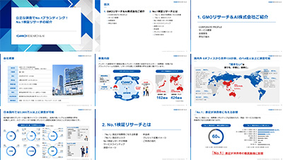 GMOリサーチ&AI株式会社の資料目次イメージ