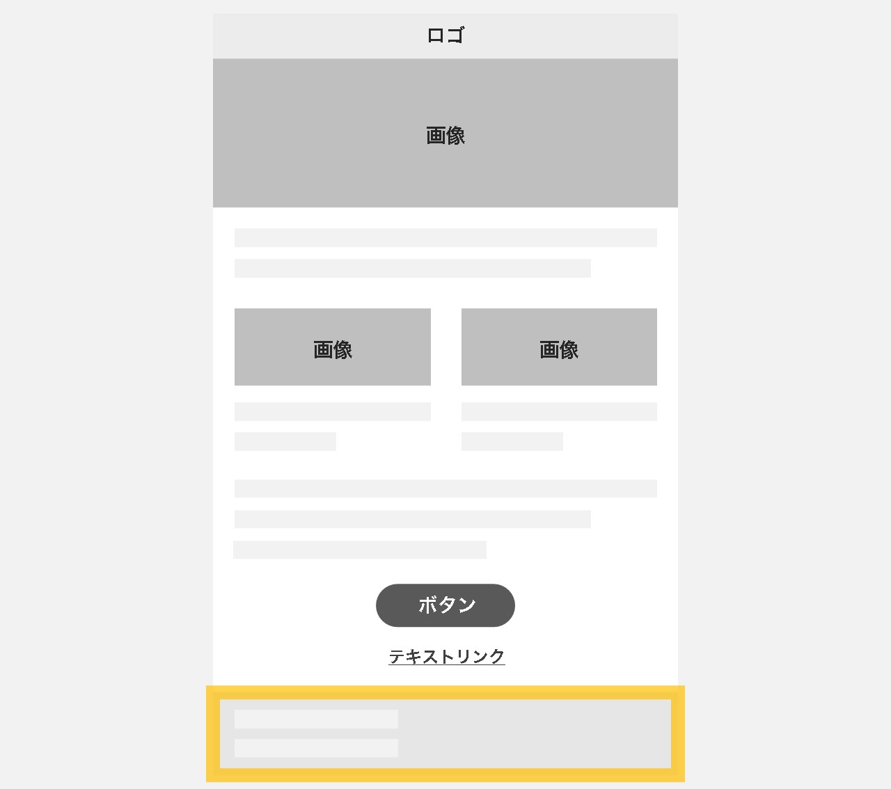 メルマガのデザイン基礎：フッター