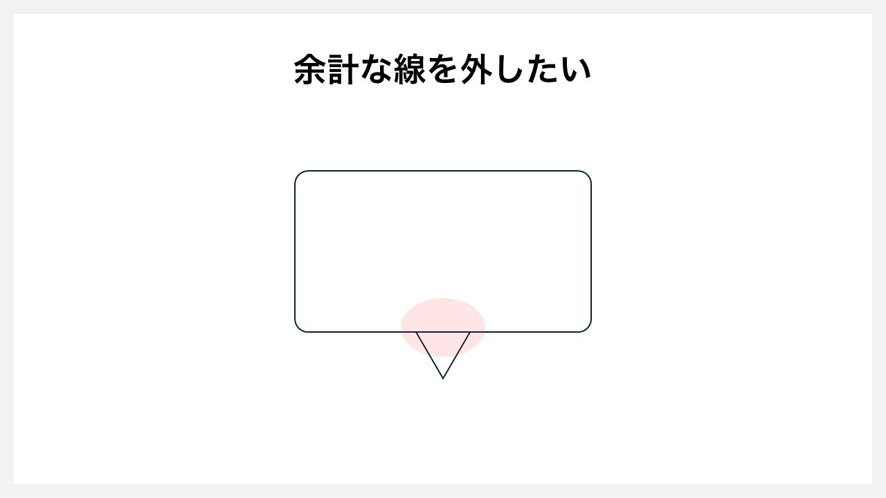 パワーポイントの[図形の結合]機能を使い線の吹き出しを作る方法STEP2：塗の色を外して線だけにする②