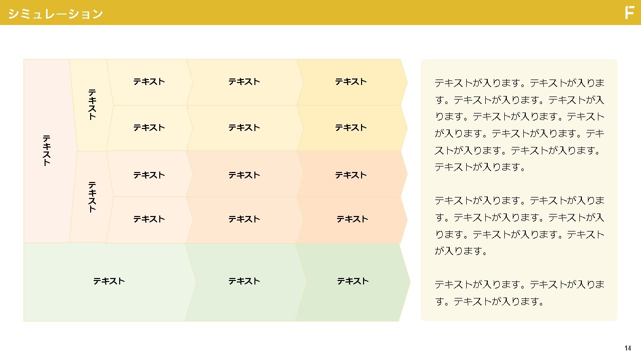 サービス資料のデザイン例:シミュレーション