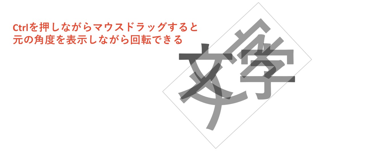 Ctrlを押しながらマウスドラッグ