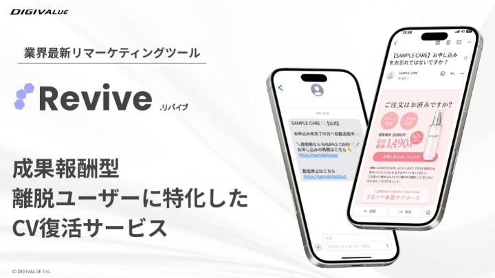 業界最新リマーケティングツール「Revive」