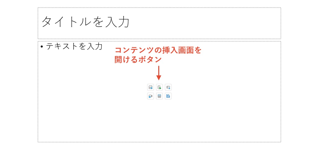 コンテンツ用のプレースホルダー