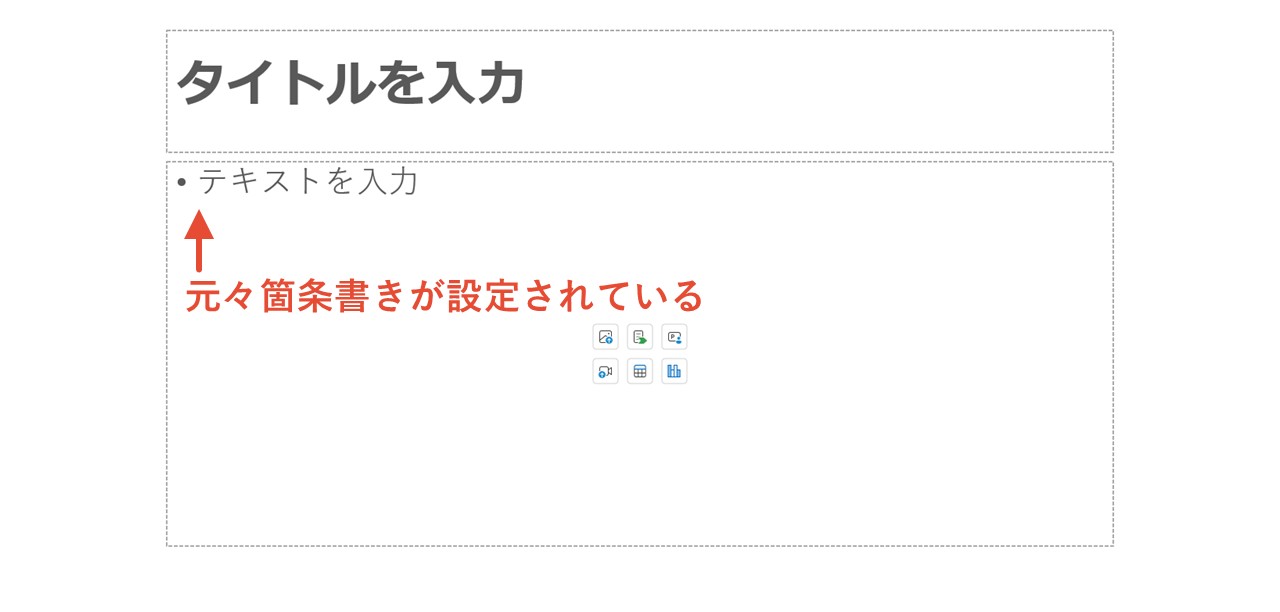 箇条書きできるようになっている