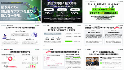 GLOE株式会社の資料目次イメージ