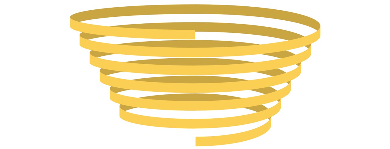 パワーポイントで螺旋を作る方法