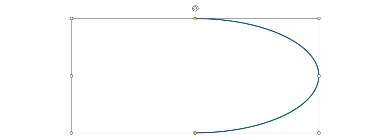 ぴったり半円を作る