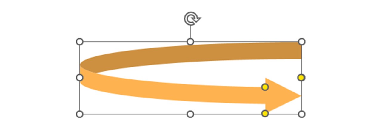 「パワーポイントで螺旋を作る方法」を5まで進める