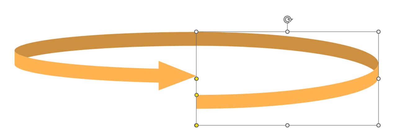 「パワーポイントで螺旋を作る方法」を9~11まで進める