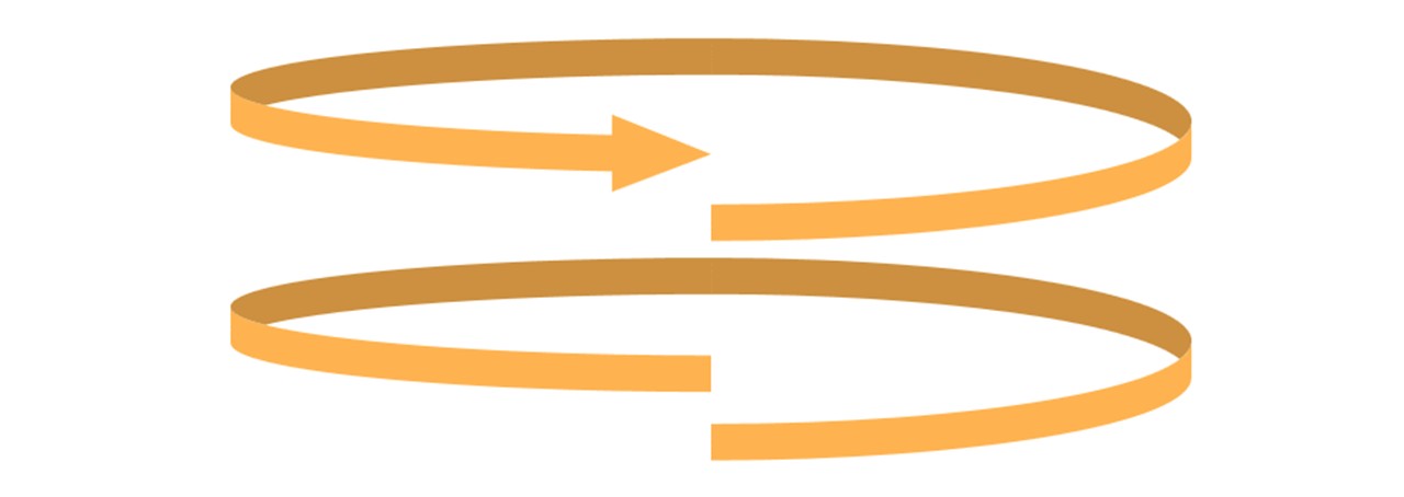 矢印のないシンプルな輪