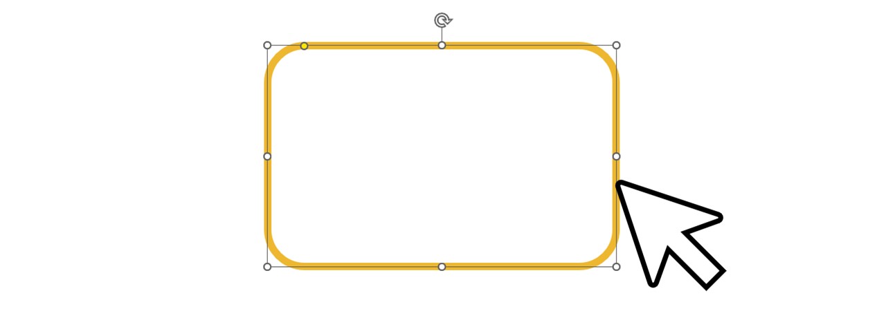 図形オブジェクトをクリックして選択