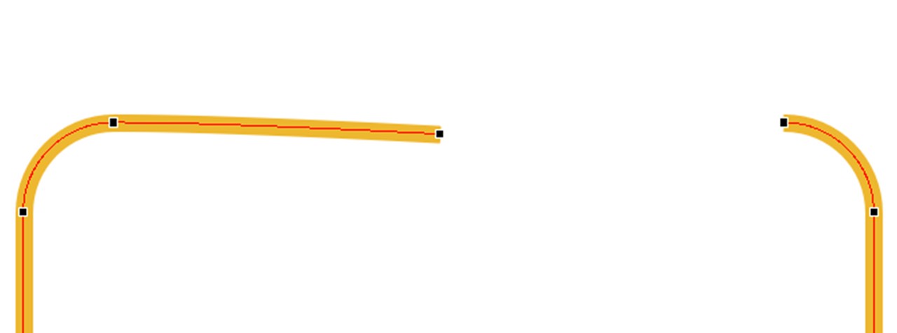 追加した頂点から「時計回り方向」に隣接する線分を右クリックして「線分を削除」を選択